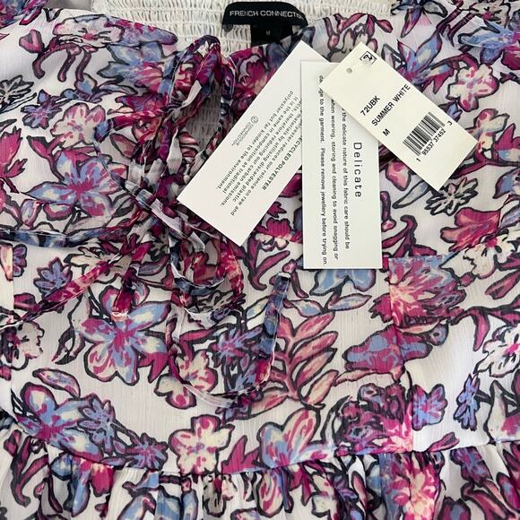 French Connection NWT Hallie Peplum Top M - Picture 10 of 10